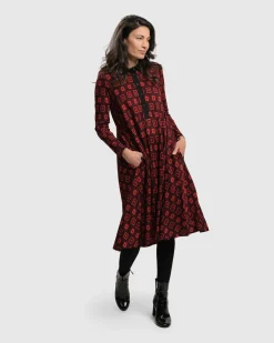 Women Alembika Plus<Dynamite Shirt Dress, Red