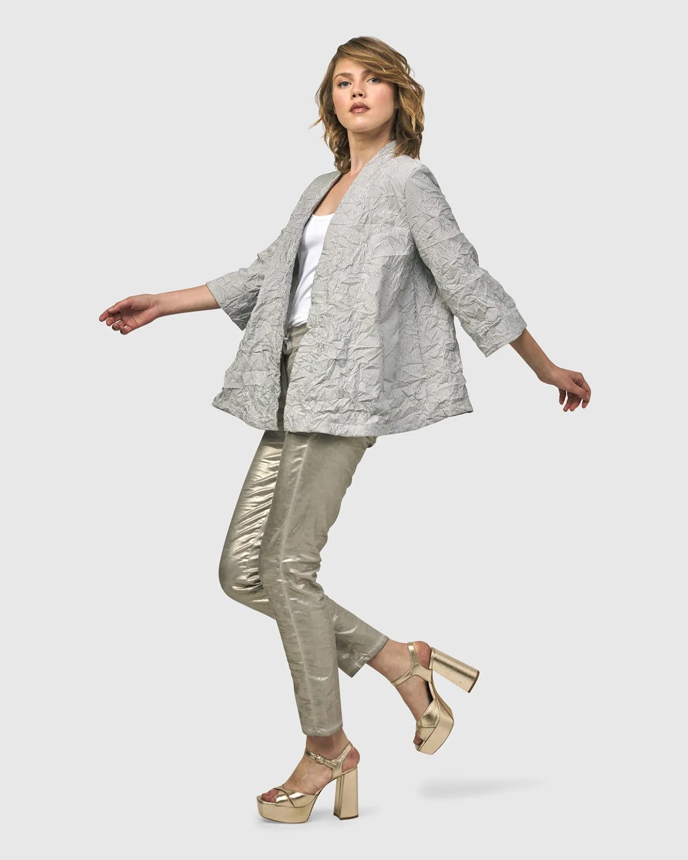 Women Alembika Jackets<Electra Woven Jacket, Stripes