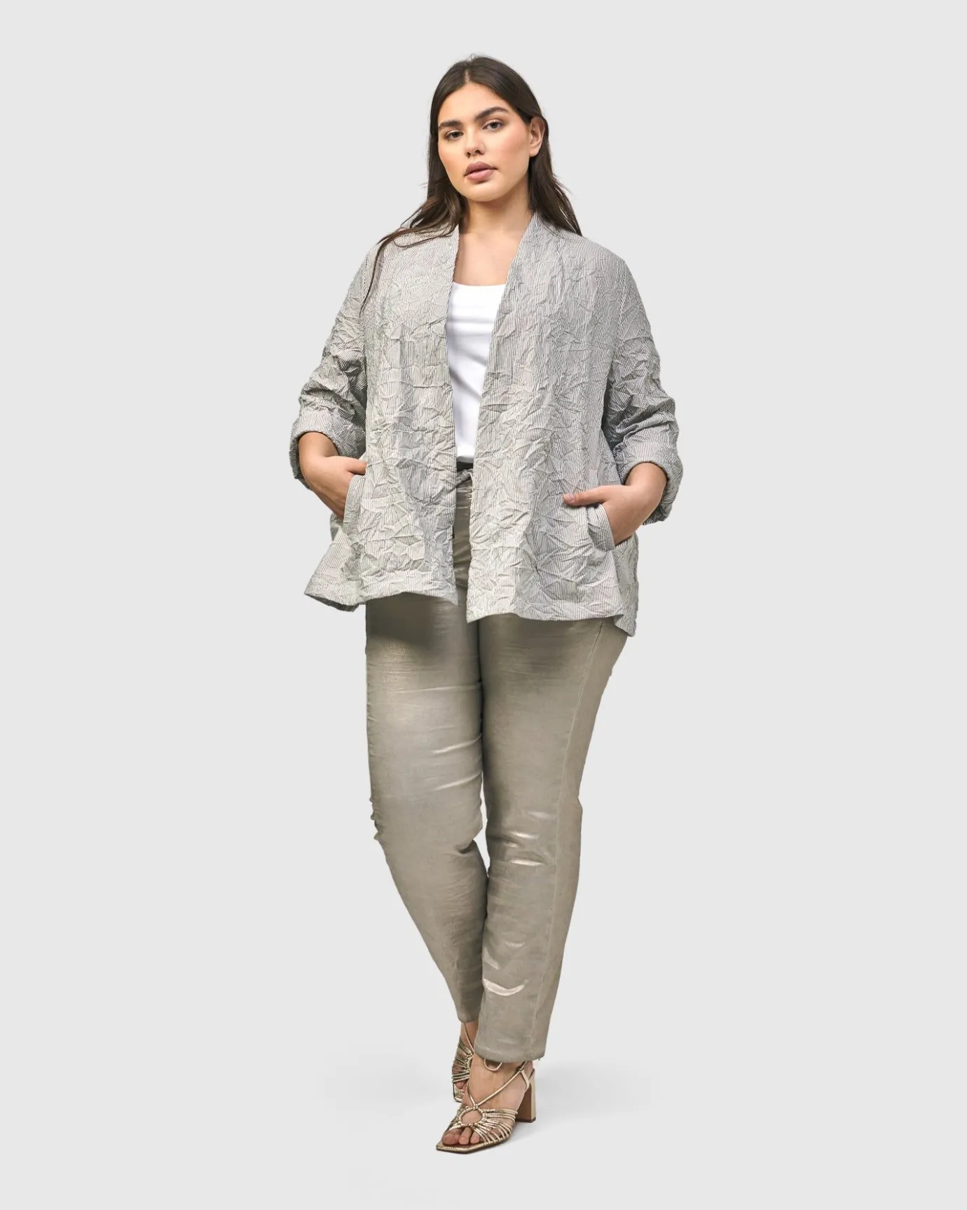 Women Alembika Jackets<Electra Woven Jacket, Stripes