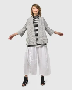 Women Alembika Plus<Electra Woven Jacket, Stripes