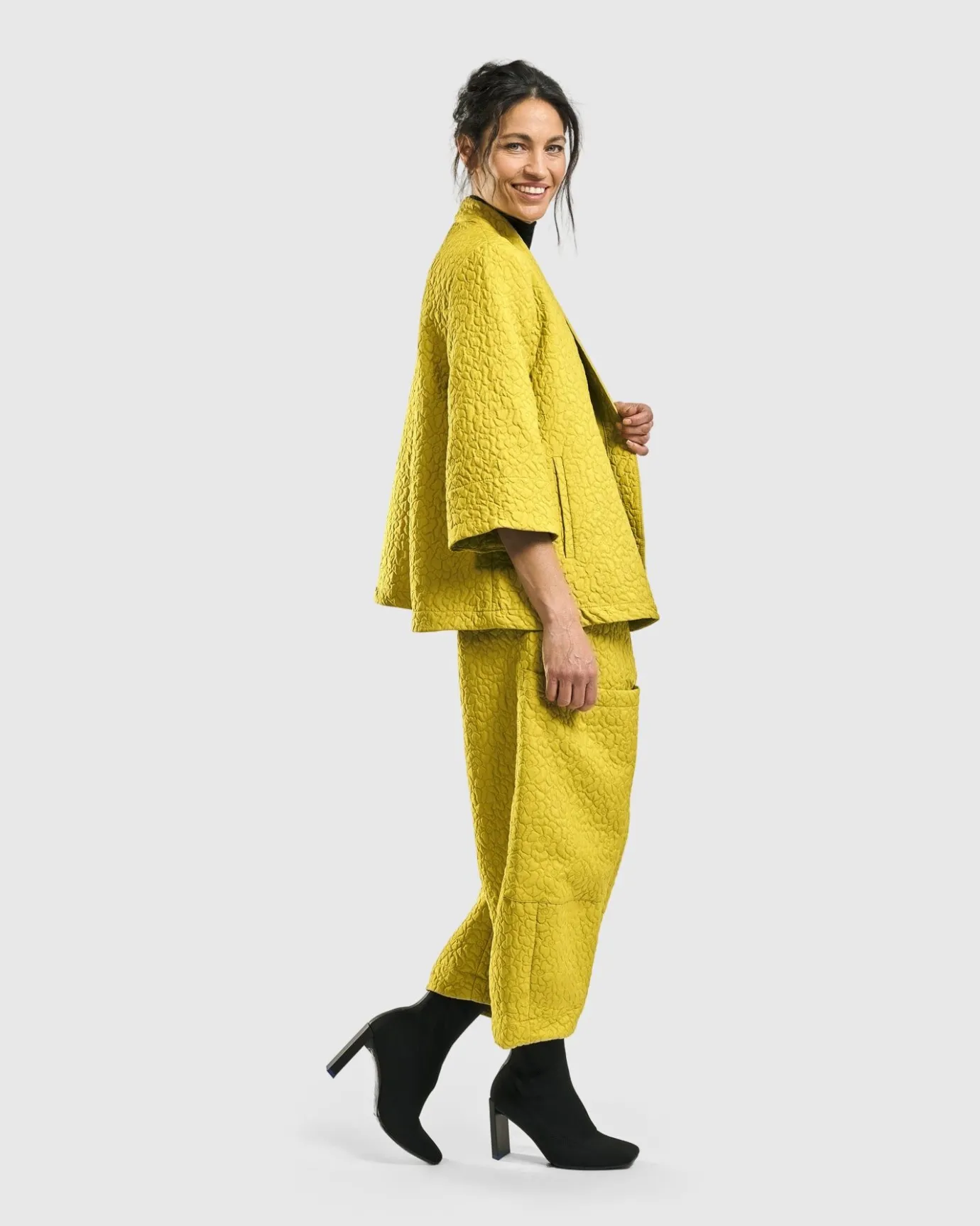Women Alembika Jackets<Empress A-Line Jacket, Yellow