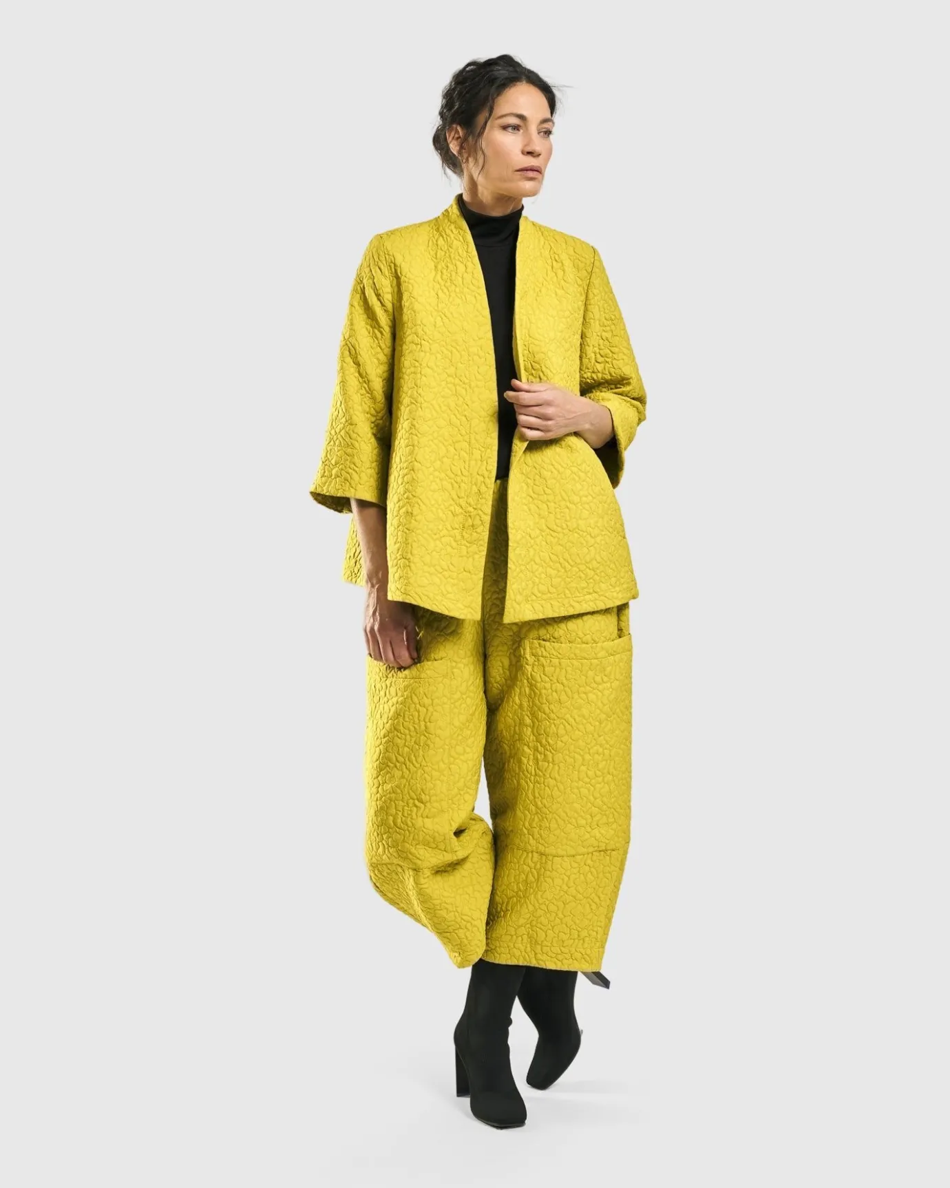 Women Alembika Jackets<Empress A-Line Jacket, Yellow