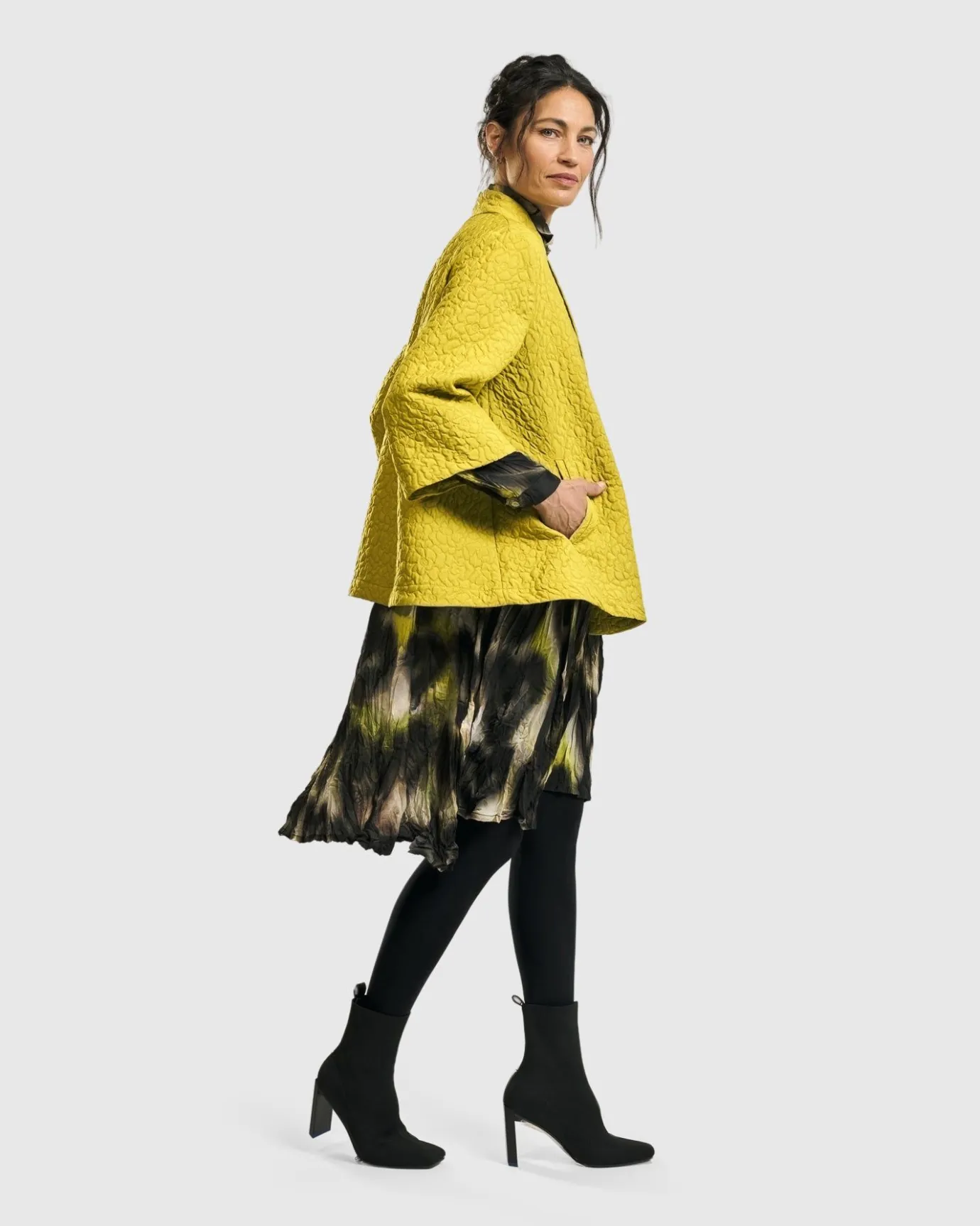 Women Alembika Jackets<Empress A-Line Jacket, Yellow