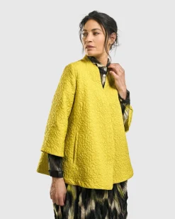 Women Alembika Jackets<Empress A-Line Jacket, Yellow
