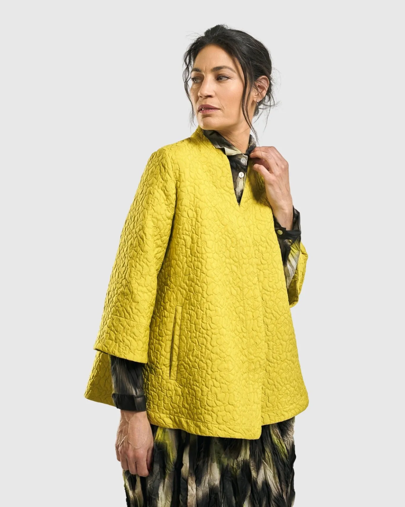 Women Alembika Jackets<Empress A-Line Jacket, Yellow