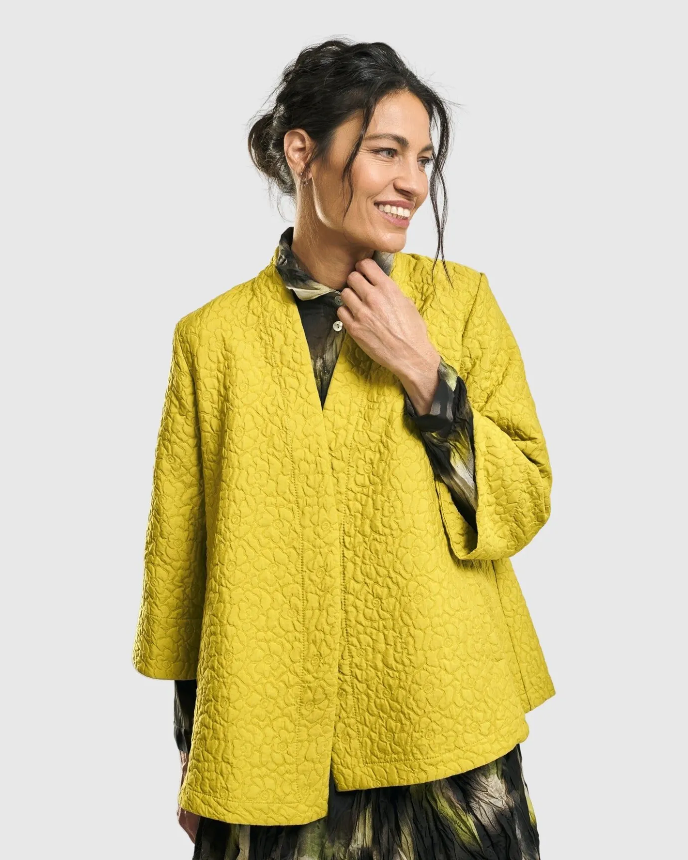Women Alembika Jackets<Empress A-Line Jacket, Yellow