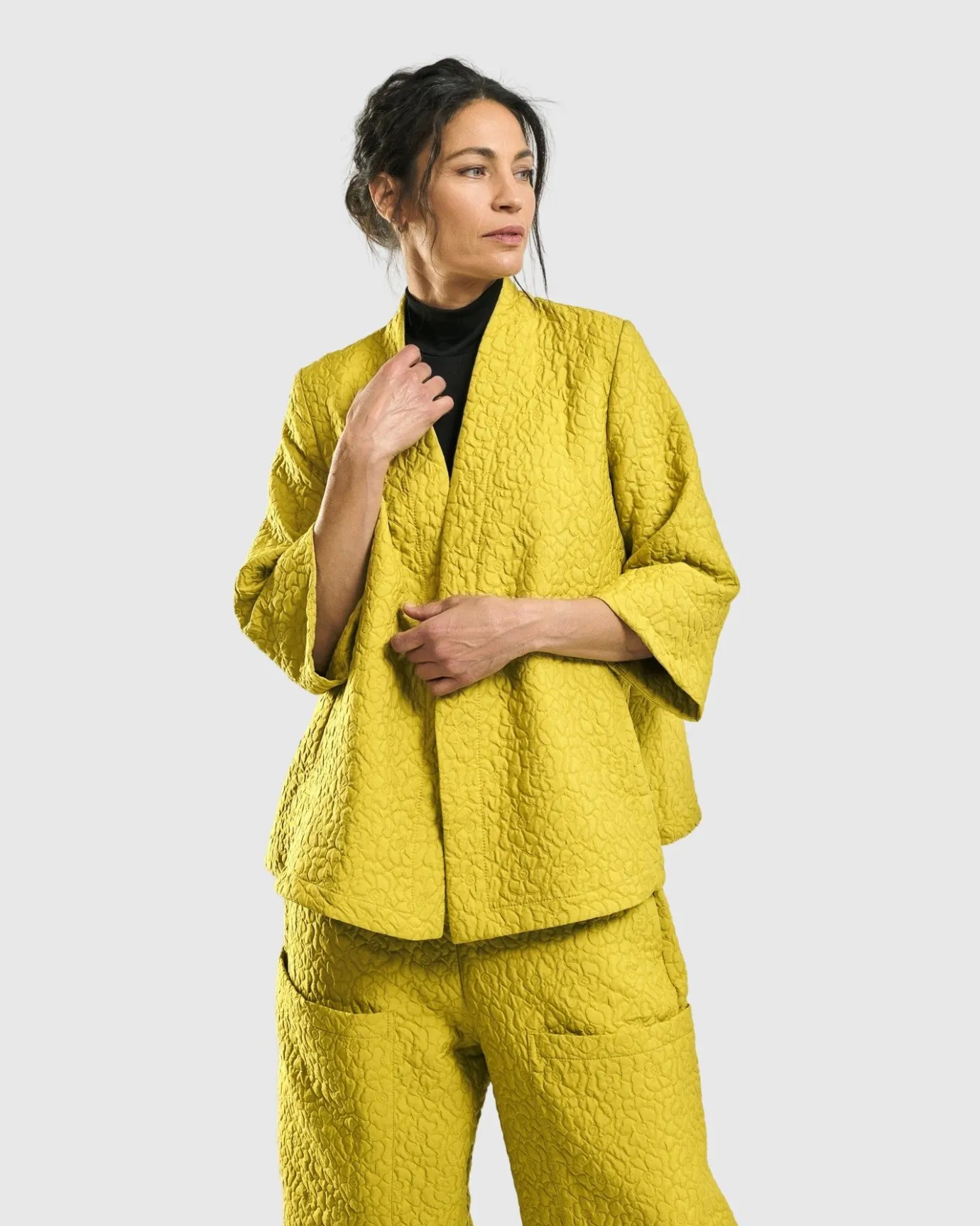 Women Alembika Jackets<Empress A-Line Jacket, Yellow