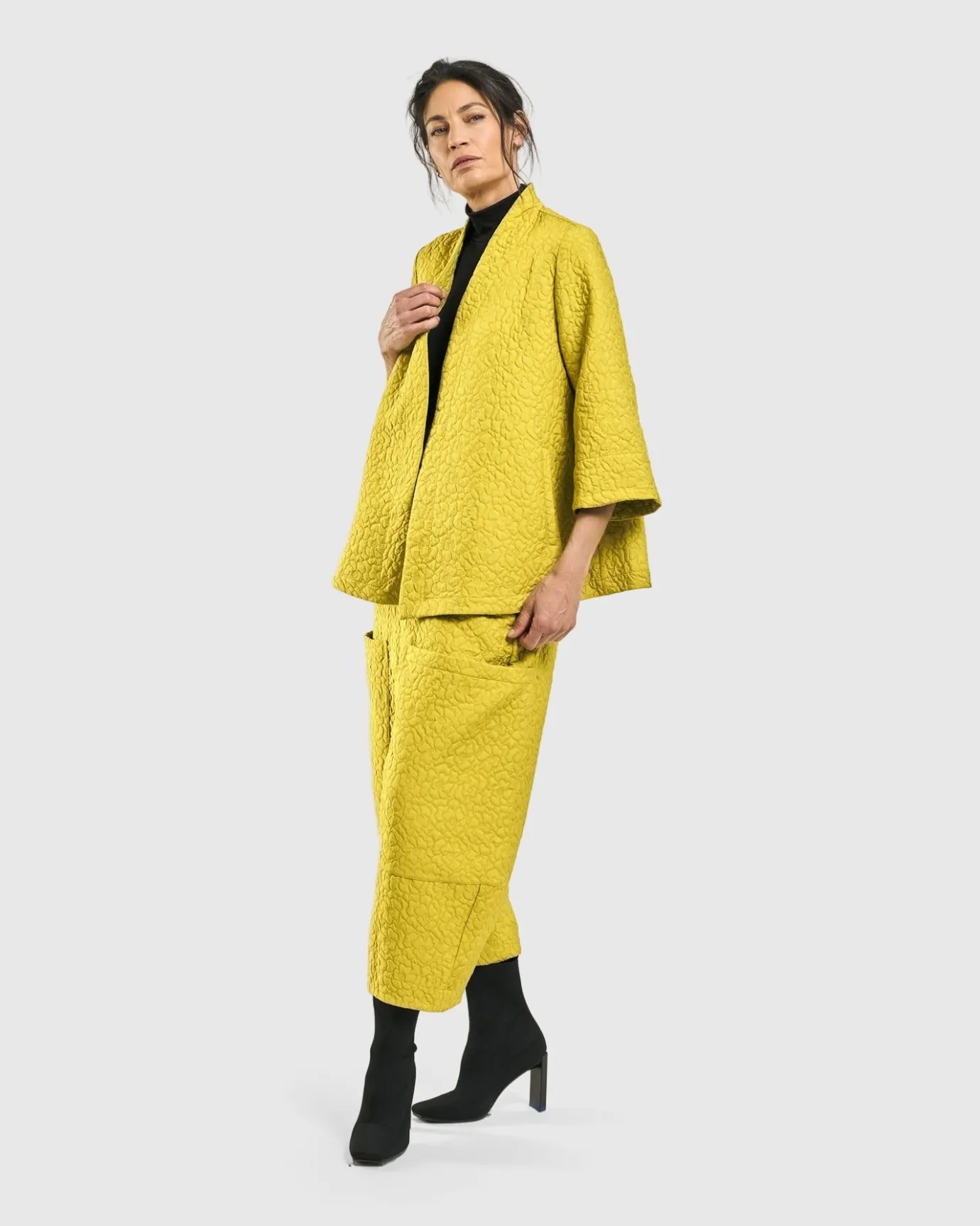 Women Alembika Jackets<Empress A-Line Jacket, Yellow