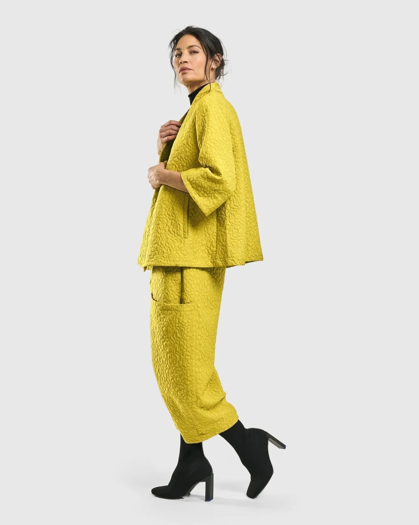 Women Alembika Jackets<Empress A-Line Jacket, Yellow