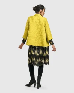Women Alembika Plus<Empress A-Line Jacket, Yellow