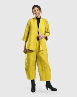 Women Alembika Plus<Empress A-Line Jacket, Yellow