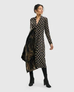 Women Alembika Dresses<Equinox Cocoon Dress, Gold