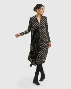 Women Alembika Dresses<Equinox Cocoon Dress, Gold