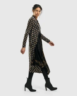 Women Alembika Dresses<Equinox Cocoon Dress, Gold
