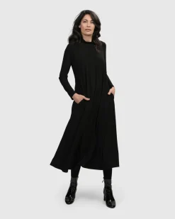Women Alembika Dresses<Essential A Line Dress, Black