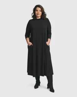Women Alembika Dresses<Essential A Line Dress, Black