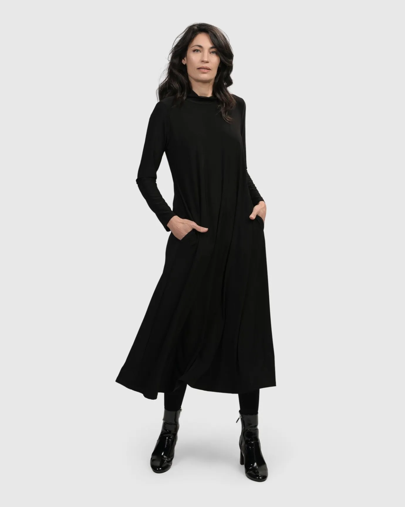 Women Alembika Plus<Essential A Line Dress, Black