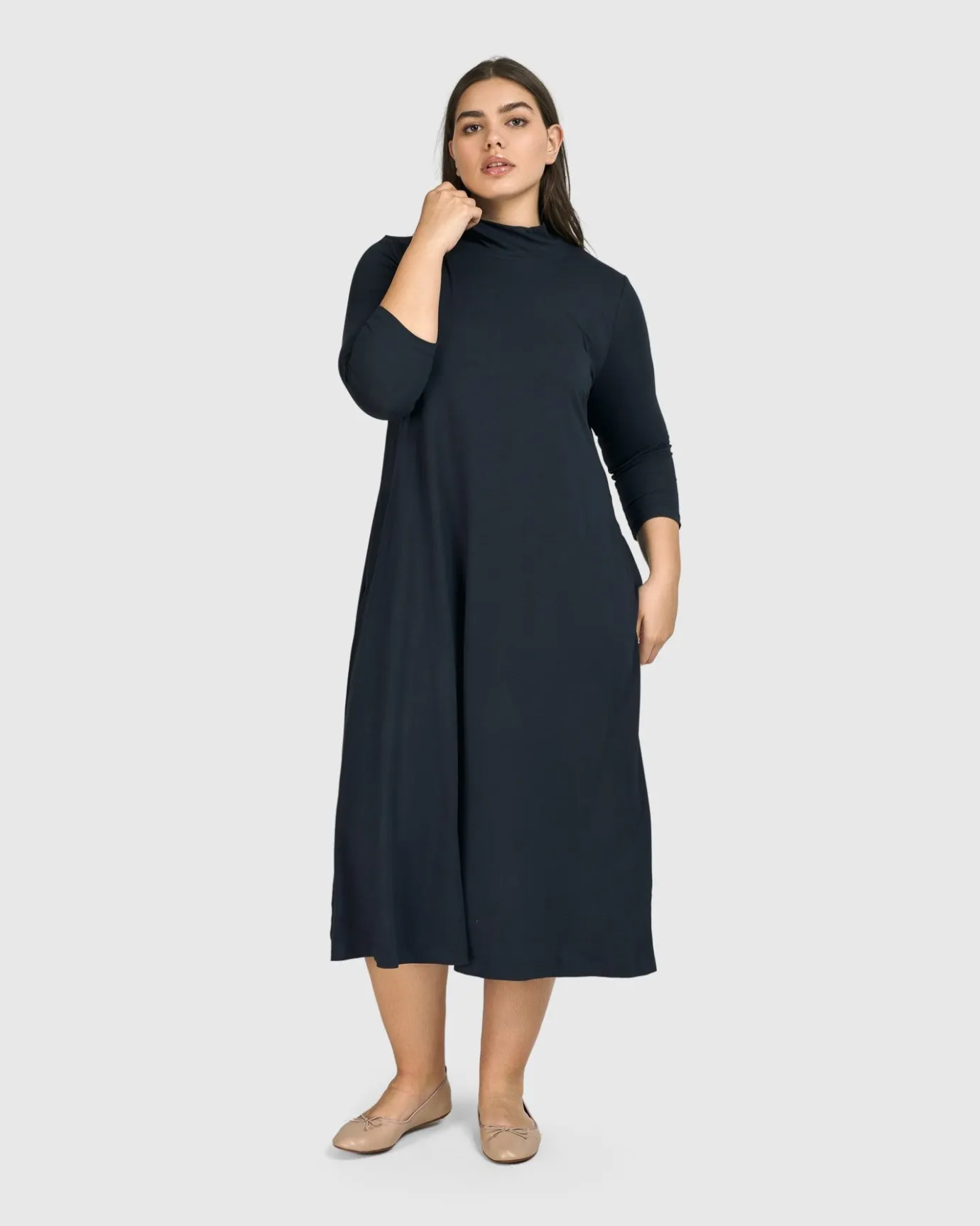 Women Alembika Dresses<Essential A-Line Dress, Ocean