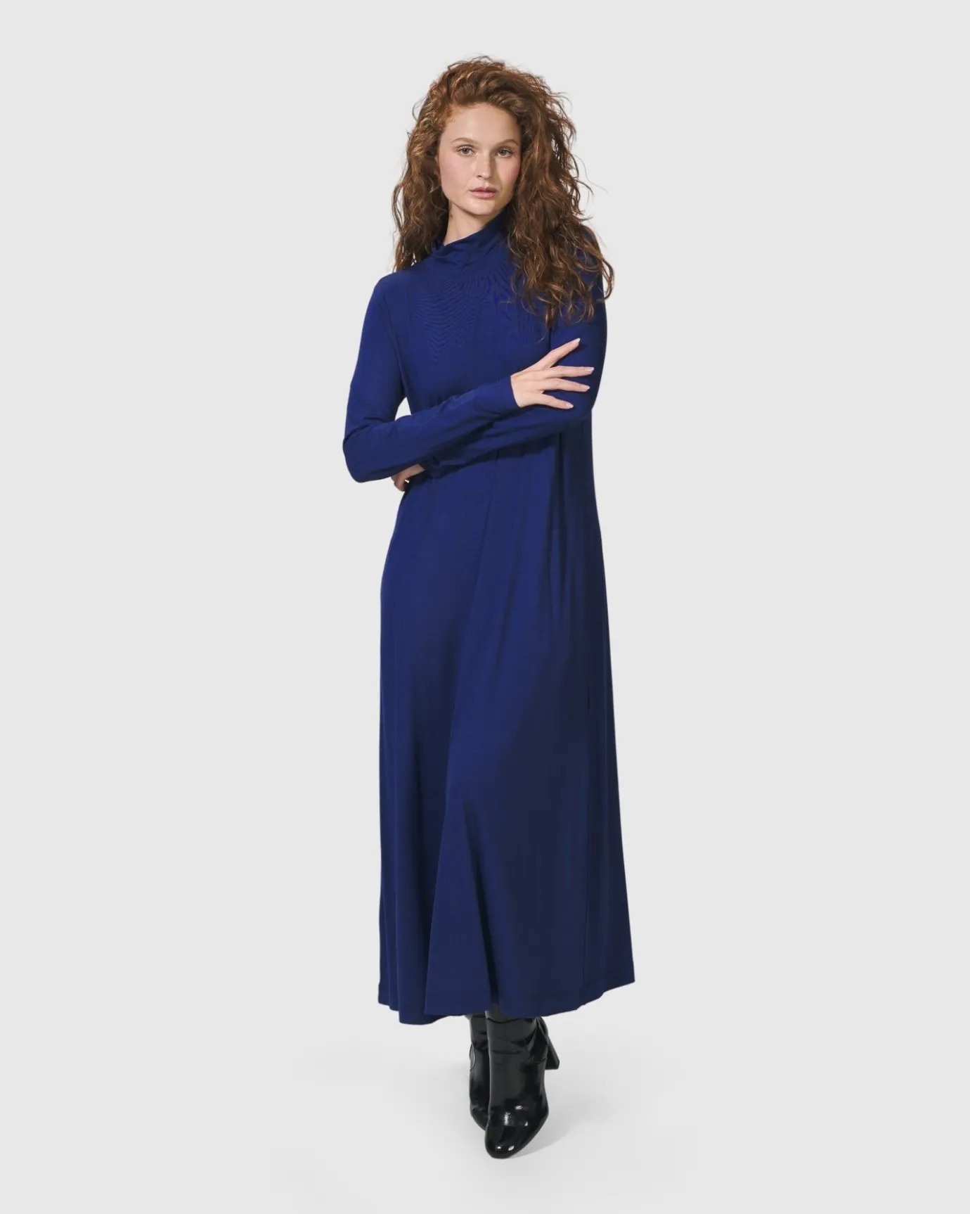 Women Alembika Dresses<Essential A-Line Dress, Royal Blue