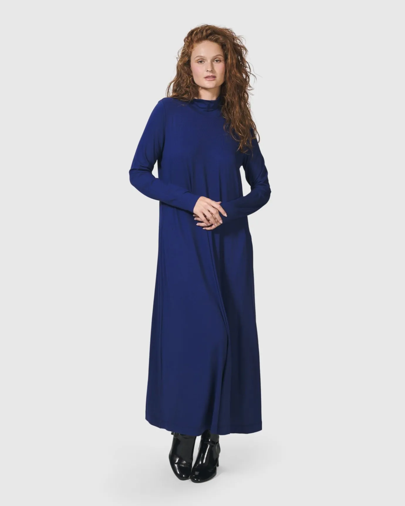 Women Alembika Dresses<Essential A-Line Dress, Royal Blue