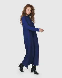 Women Alembika Plus<Essential A-Line Dress, Royal Blue