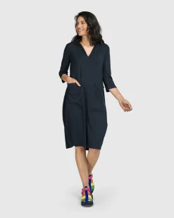 Women Alembika Plus<Essential Cargo Dress, Ocean