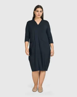 Women Alembika Plus<Essential Cargo Dress, Ocean