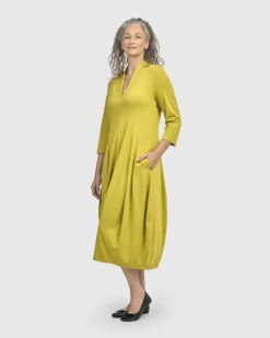 Women Alembika Dresses<Essential Cocoon Dress, Lime
