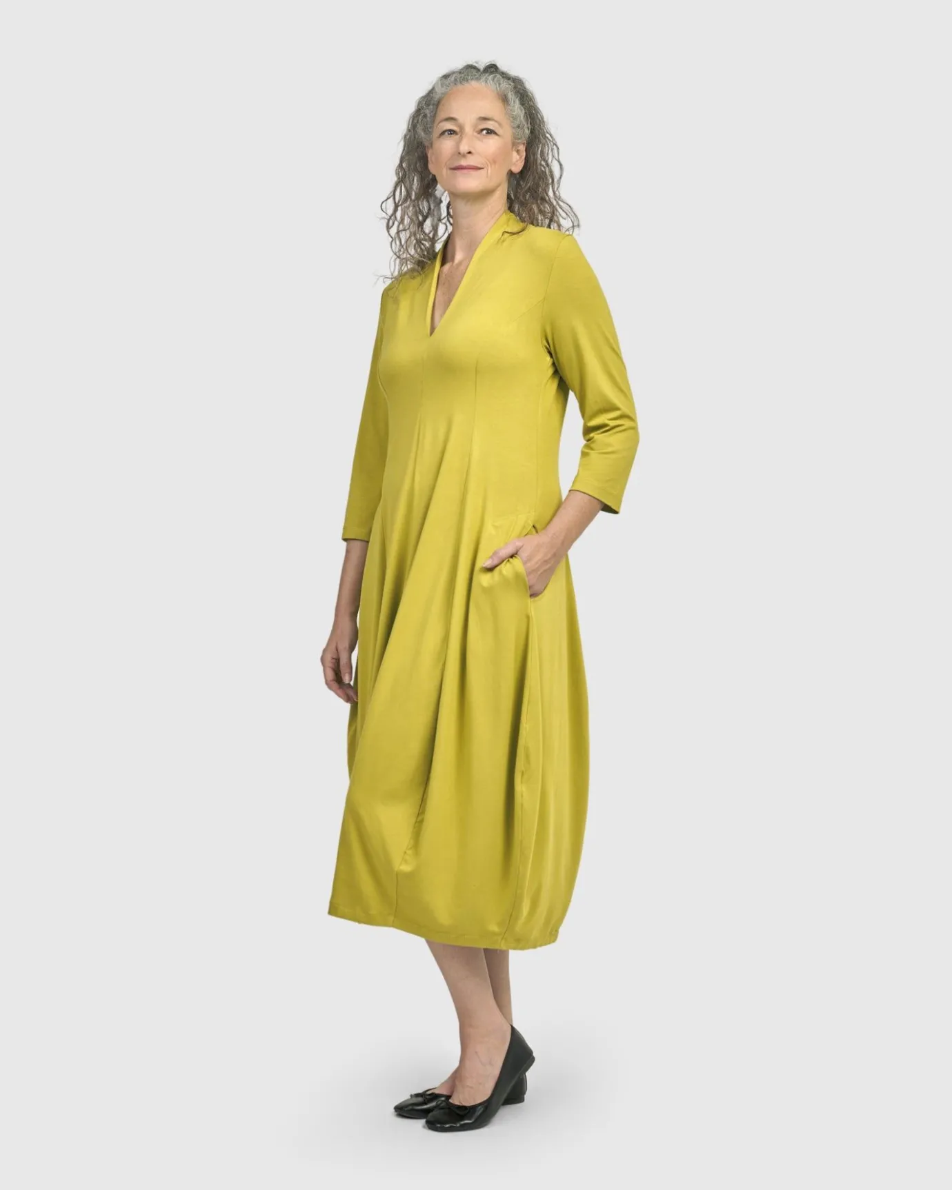 Women Alembika Plus<Essential Cocoon Dress, Lime