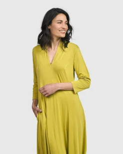 Women Alembika Plus<Essential Cocoon Dress, Lime