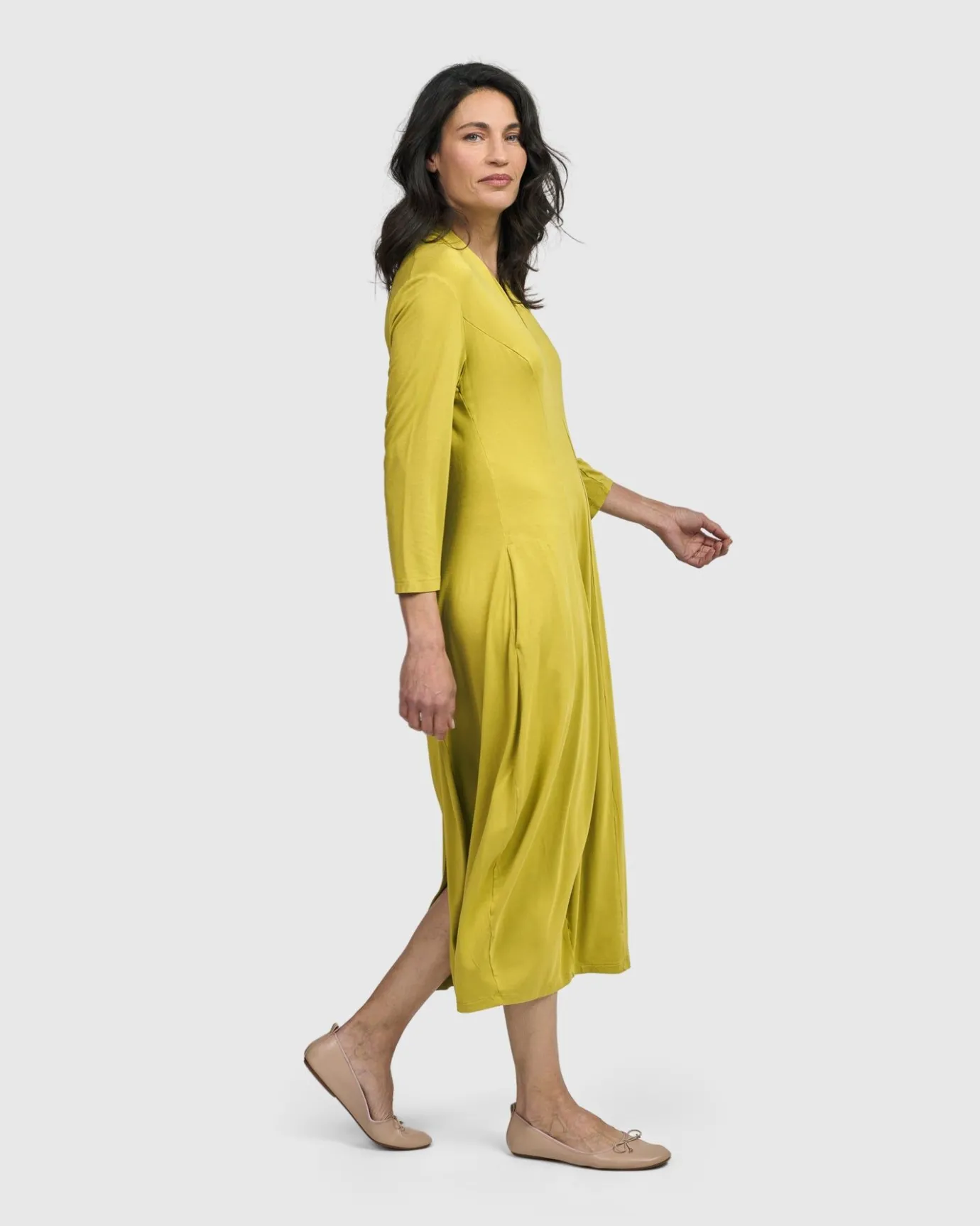 Women Alembika Plus<Essential Cocoon Dress, Lime