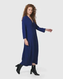 Women Alembika Plus<Essential Cocoon Dress, Royal Blue