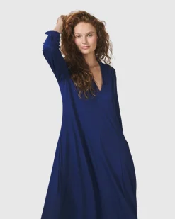 Women Alembika Plus<Essential Cocoon Dress, Royal Blue