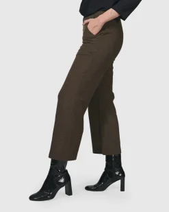 Women Alembika Plus<Essential Cropped Pants, Brown