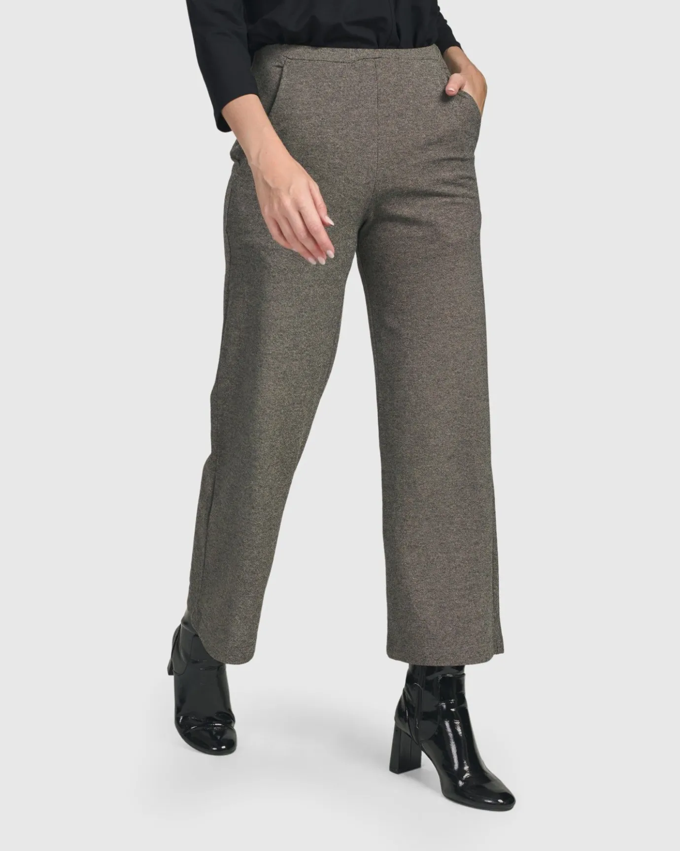 Women Alembika Plus<Essential Cropped Pants, Fog