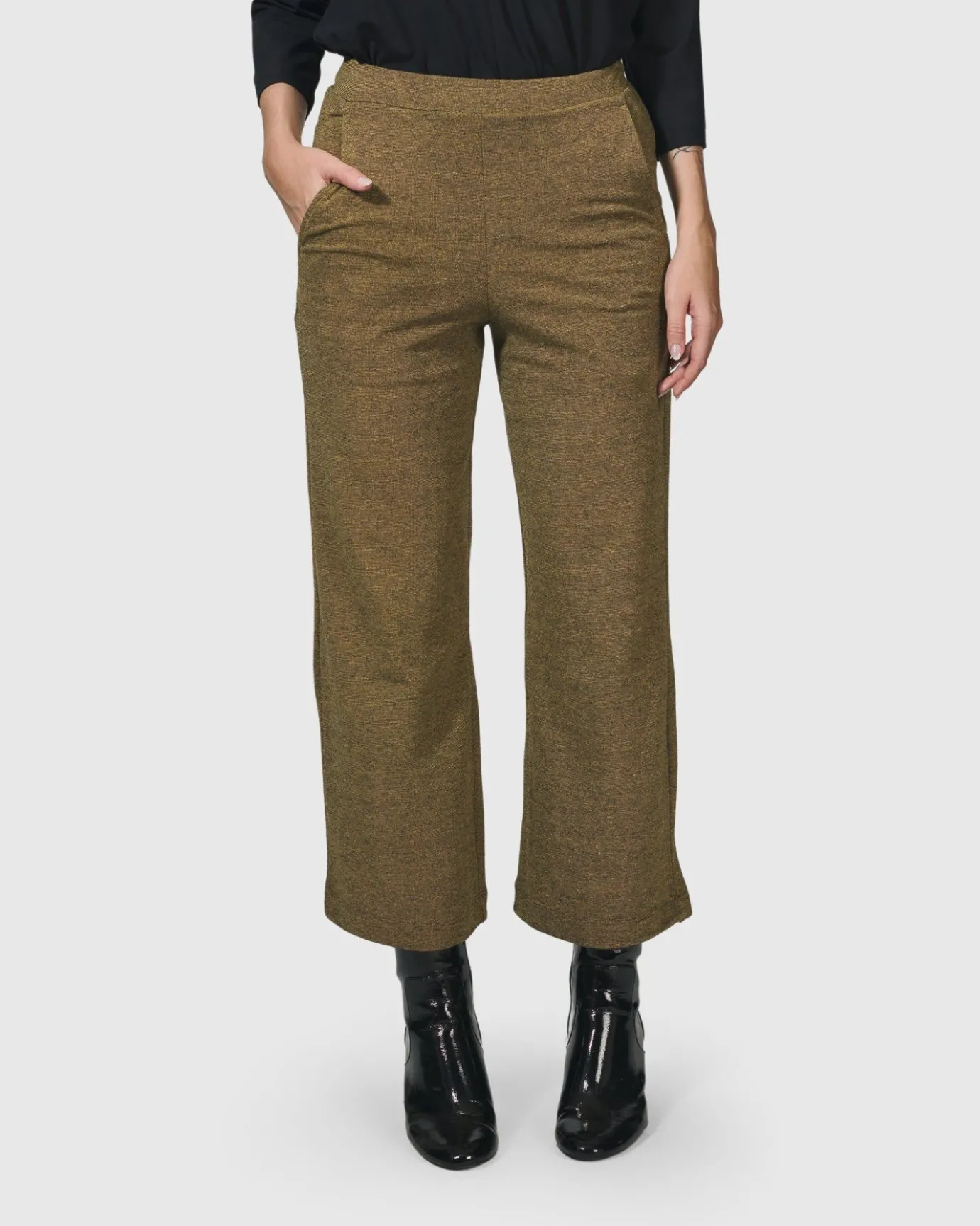 Women Alembika Plus<Essential Cropped Pants, Honey