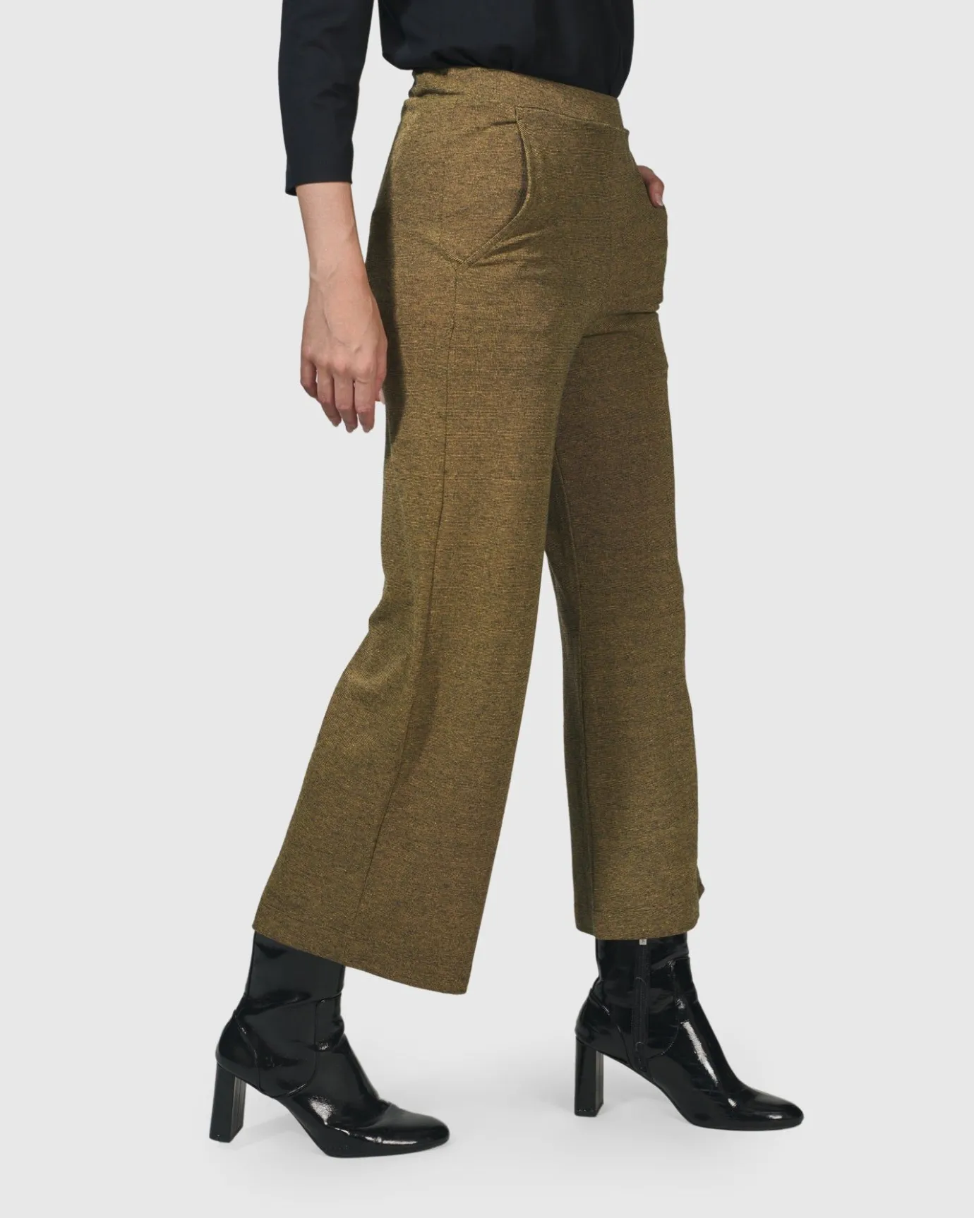 Women Alembika Plus<Essential Cropped Pants, Honey