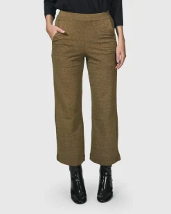 Women Alembika Pants & Skirts<Essential Cropped Pants, Honey