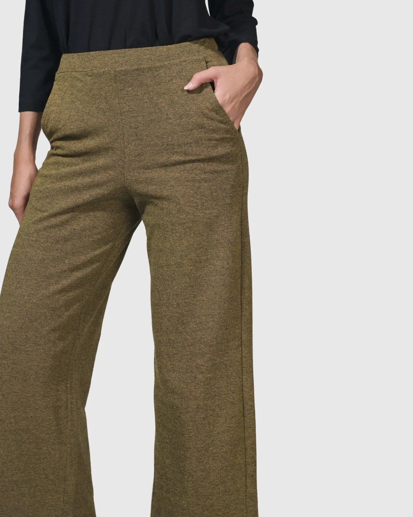 Women Alembika Pants & Skirts<Essential Cropped Pants, Honey