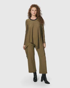 Women Alembika Pants & Skirts<Essential Cropped Pants, Honey