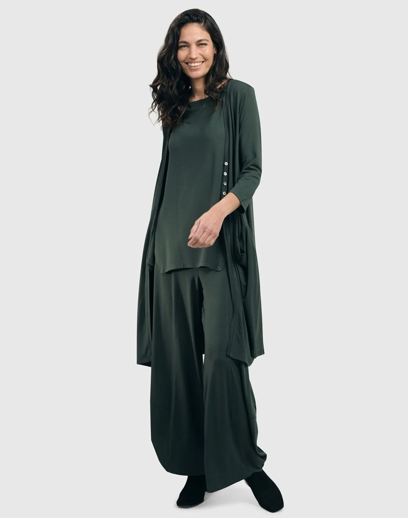 Women Alembika Tops & Tunics<Essential Cutaway Tank Top, Green