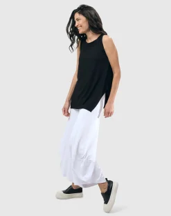 Women Alembika Plus<Essential Cutaway Tank Top, Black