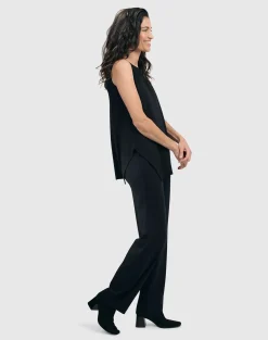 Women Alembika Plus<Essential Cutaway Tank Top, Black