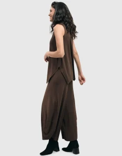Women Alembika Tops & Tunics<Essential Cutaway Tank Top, Coffee