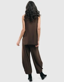 Women Alembika Plus<Essential Cutaway Tank Top, Coffee