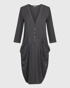 Women Alembika Plus<Essential Draped Cocoon Jacket, Grey