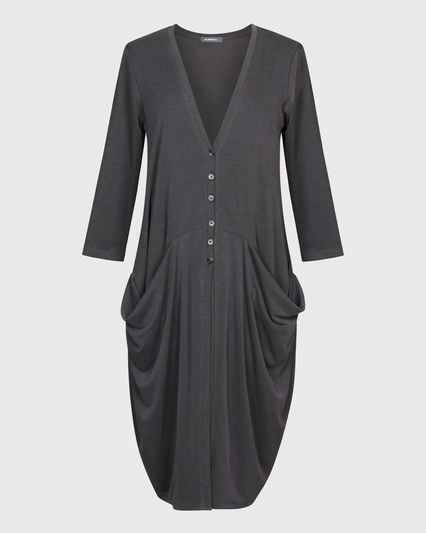Women Alembika Plus<Essential Draped Cocoon Jacket, Grey