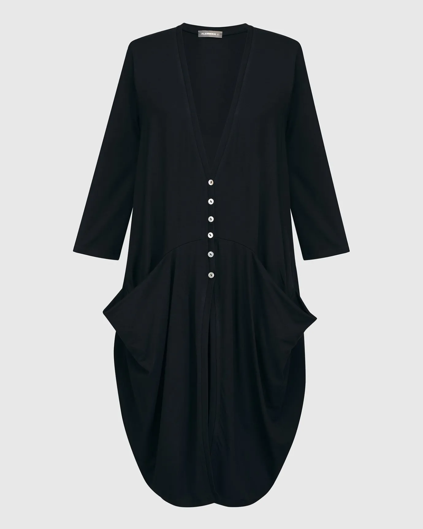 Women Alembika Plus<Essential Draped Cocoon Jacket, Black
