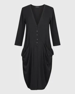 Women Alembika Plus<Essential Draped Cocoon Jacket, Charcoal