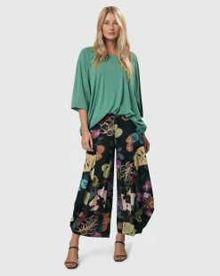 Women Alembika Plus<Essential Favorite Cupro Blouson Top, Seafoam